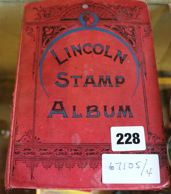 Lincoln stamp album